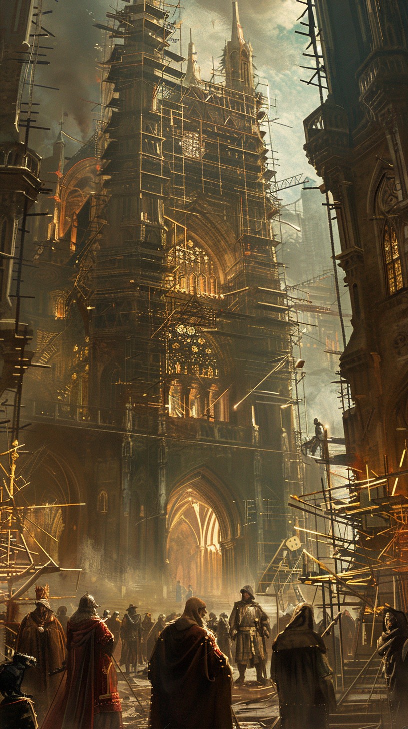 Castle under construction