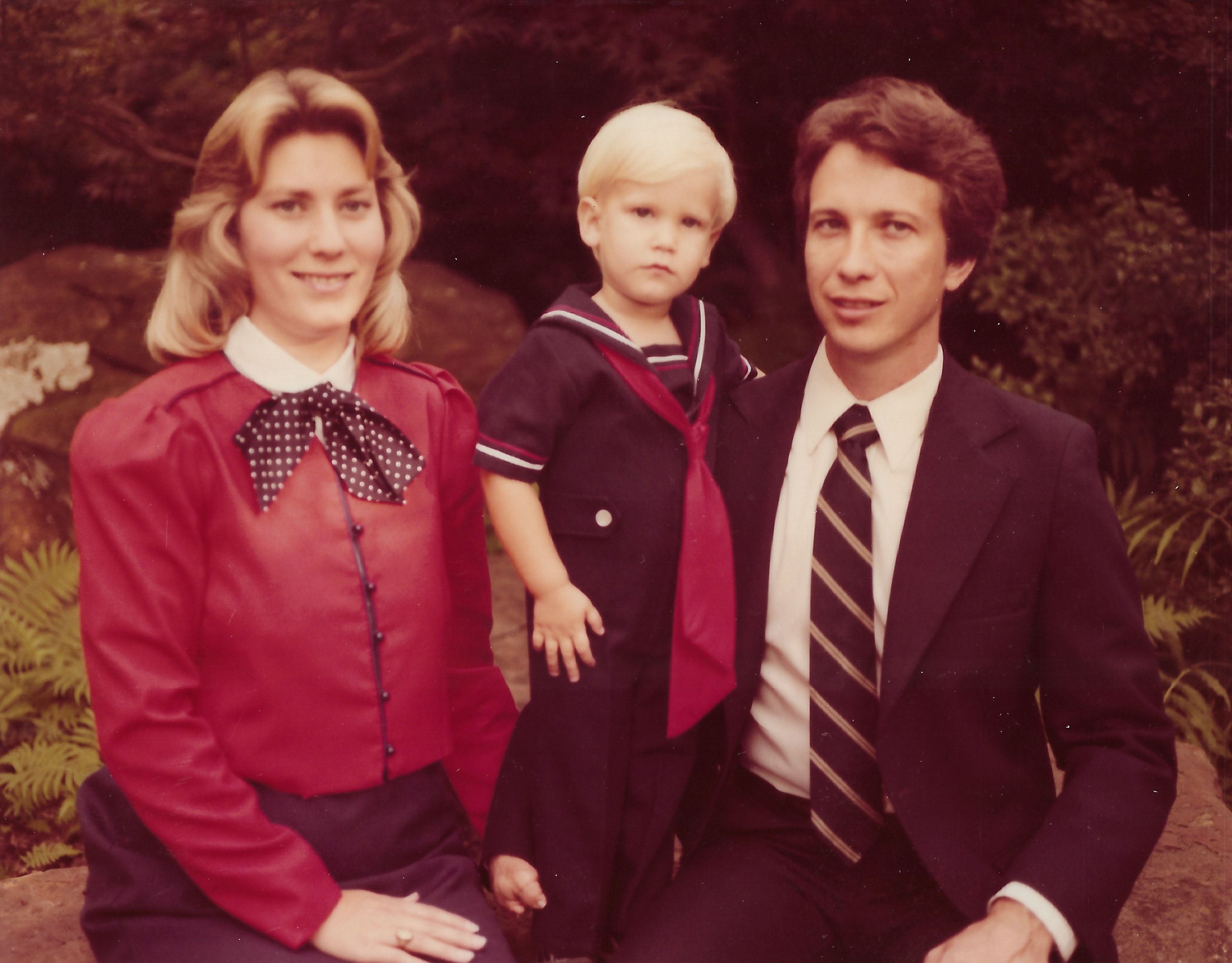 With my parents in early childhood